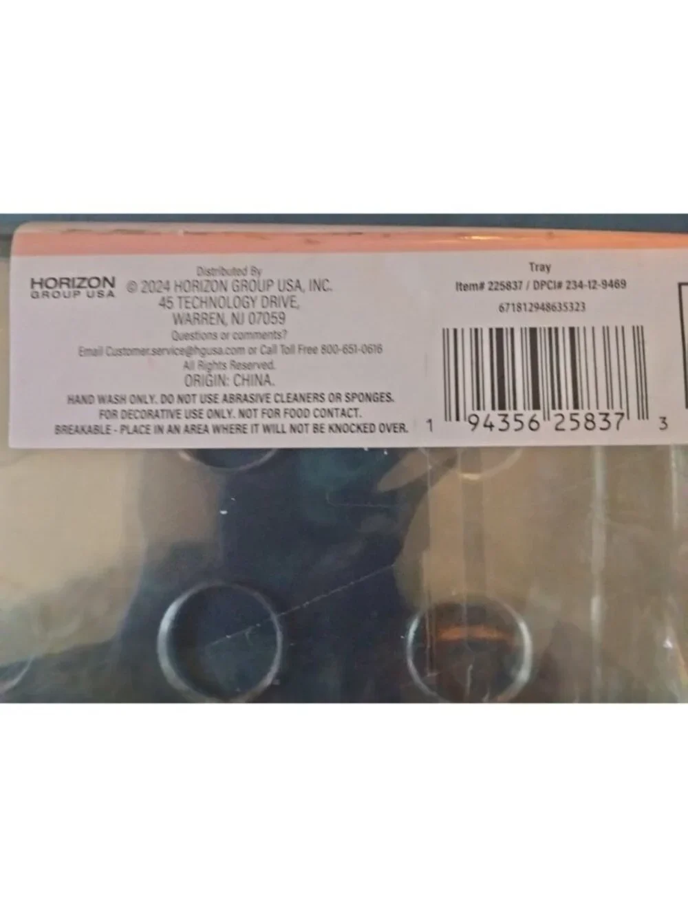 Horizon Group Usa clear plastic